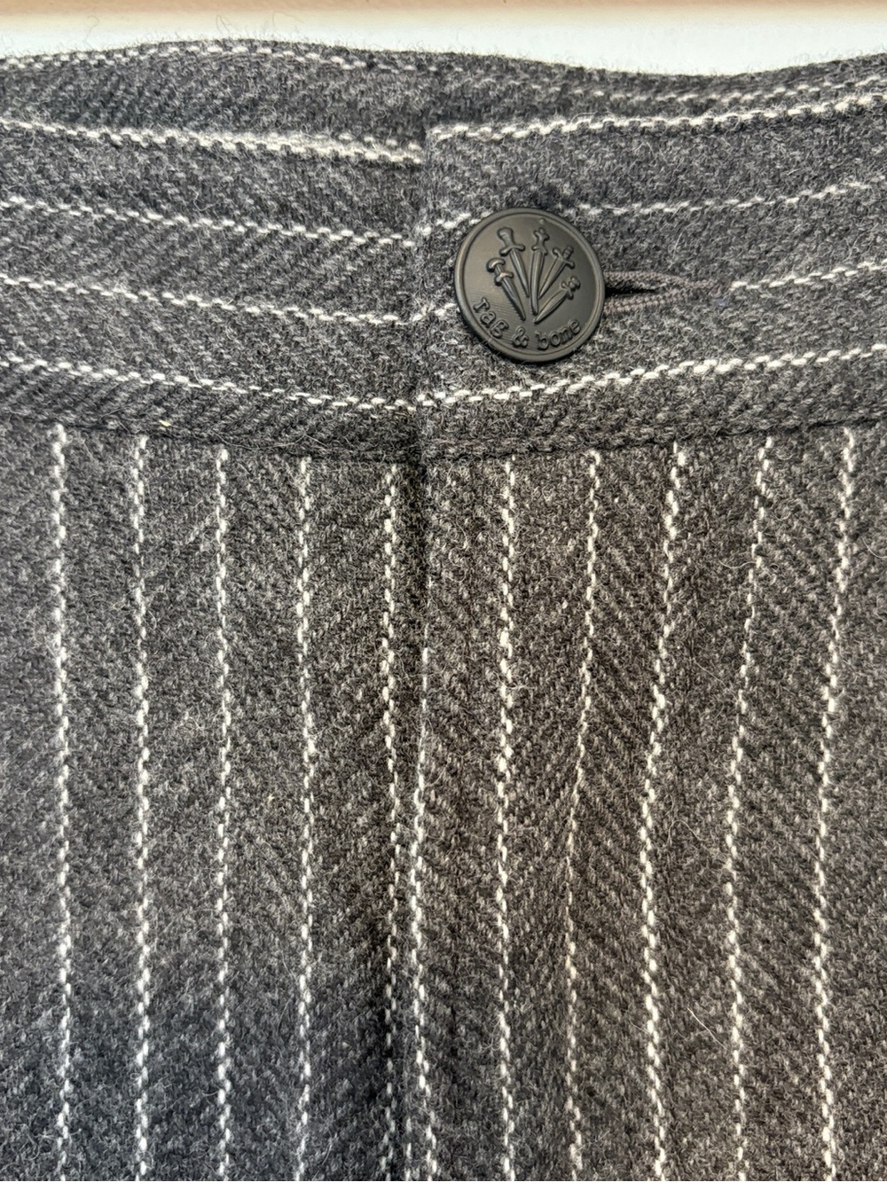 RAG & BONE
Sid Pinstriped Wool-Blend Wide-Leg Pants , sz : 25 - Picture 8 of 13